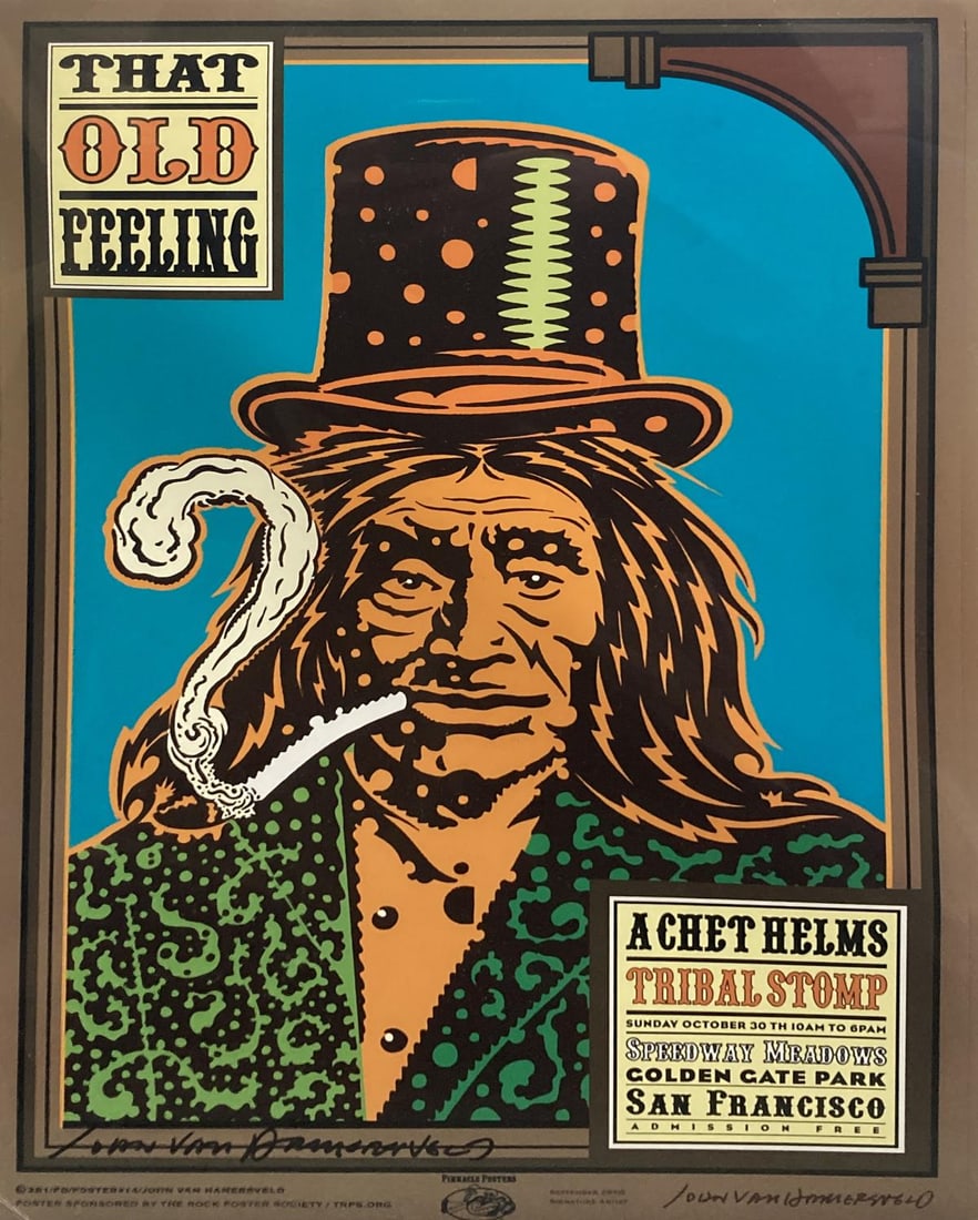 John Van Hamersveld - That Old Feeling A Chet Helms: Artist: John Van Hamersveld Title: That Old Feeling A Chet Helms Tribal Stomp Poster Year: 2005 Dimensions: 24in. by 16in. Edition: From the rare limited edition Me