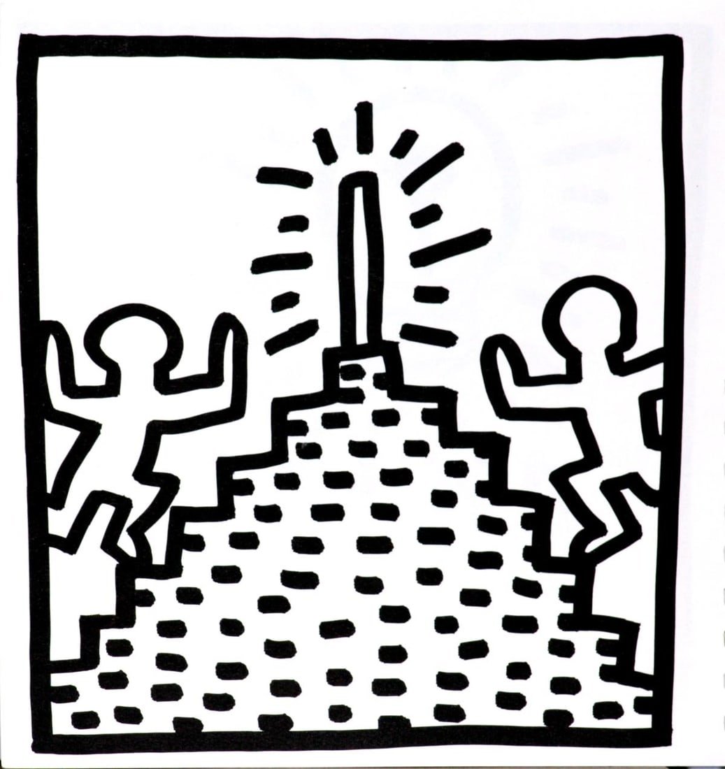 Keith Haring - Untitled (Pyramid Steppers) (1 of 1)