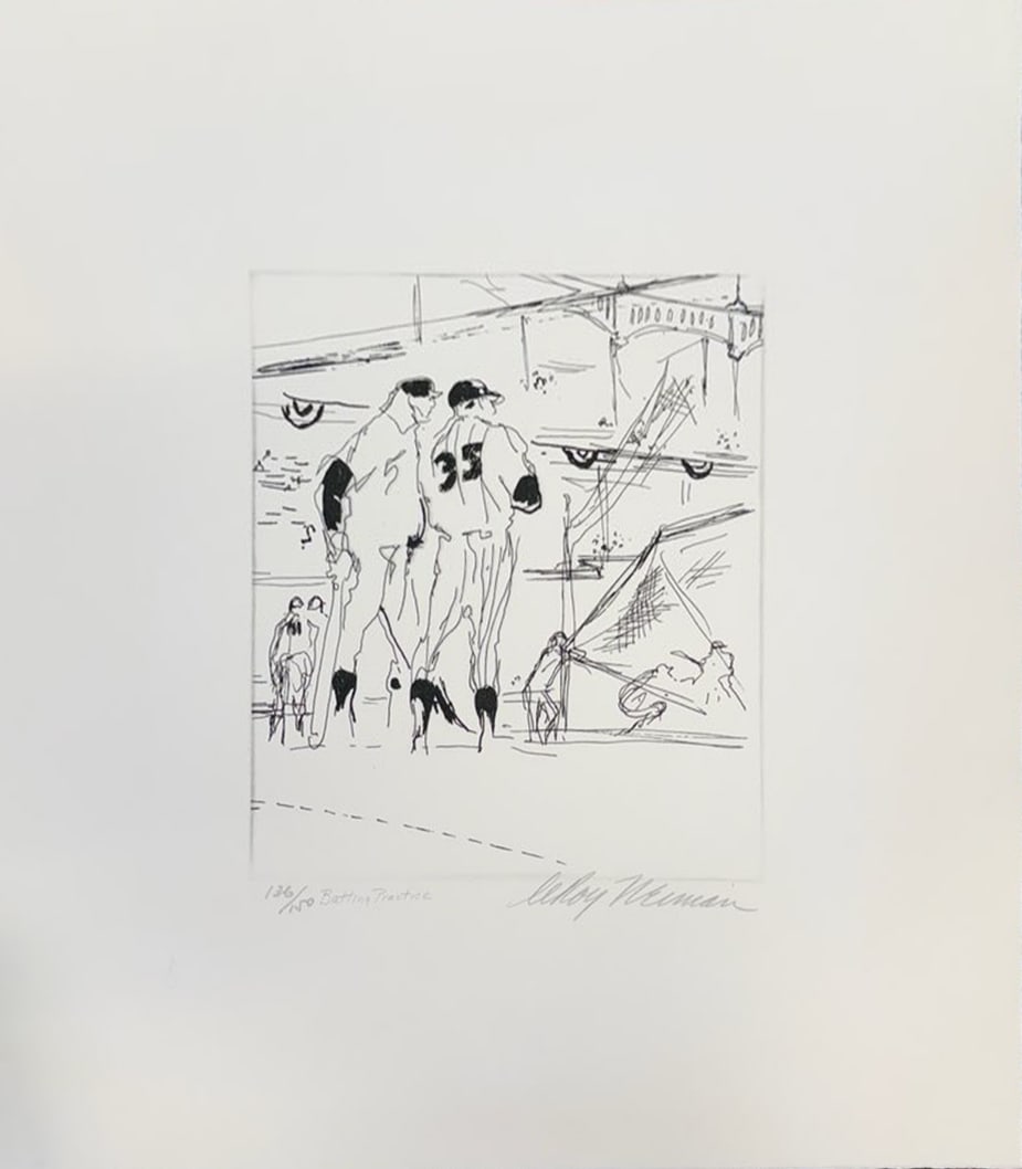 LeRoy Neiman - Batting Practice (1 of 1)