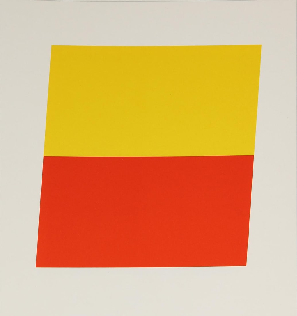 Ellsworth Kelly (After) - Yellow/Red-Orange (1 of 2)