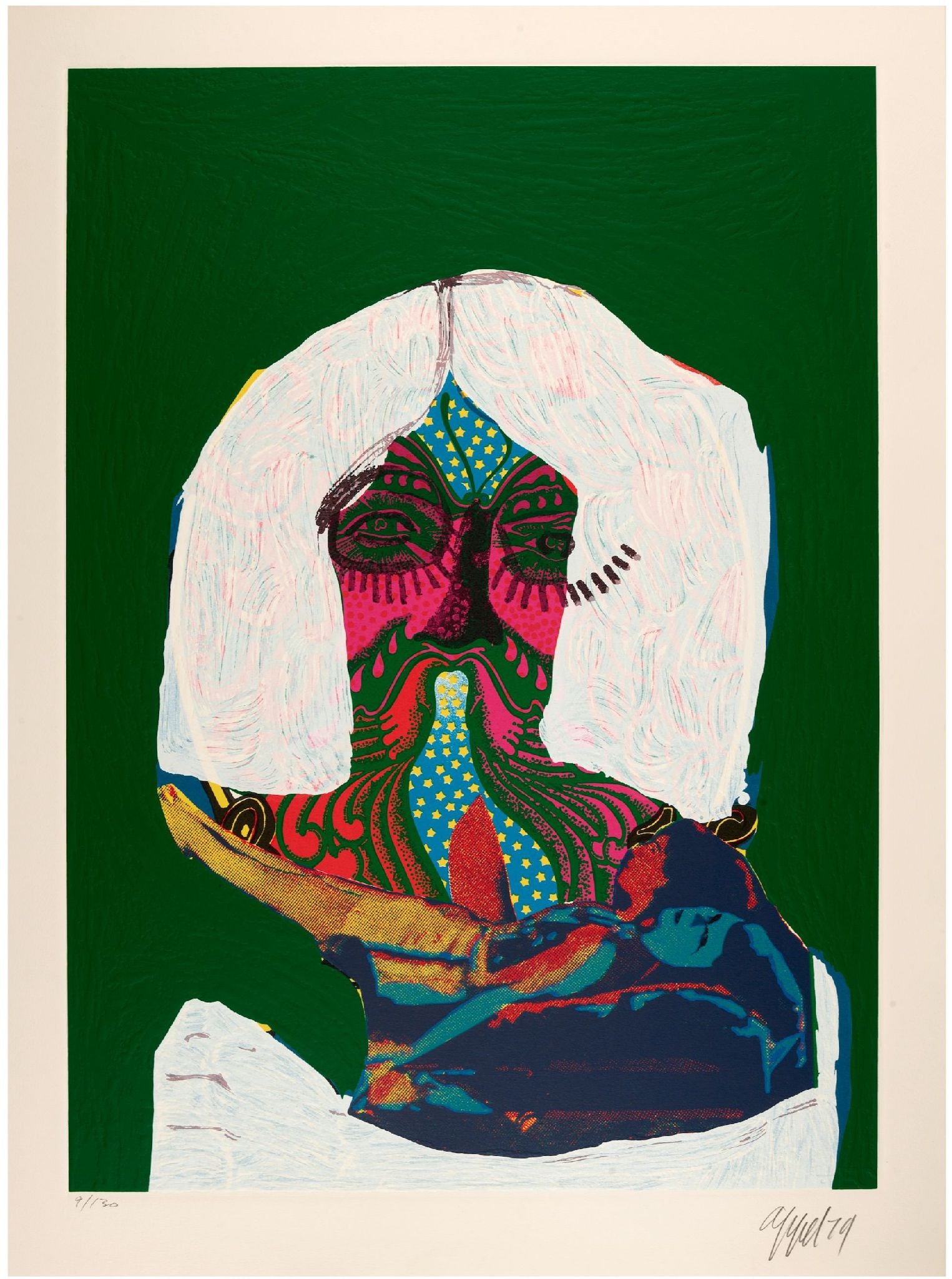 Karel Appel - The Soft Oriental: Artist: Karel Appel Title: The Soft Oriental Year: 1979 Dimensions: 35 x 25 3/4 in. Edition: 9 from the limited edition of 130 Publisher: Editions Canada, London Suite: Bedized Pudding Canadian