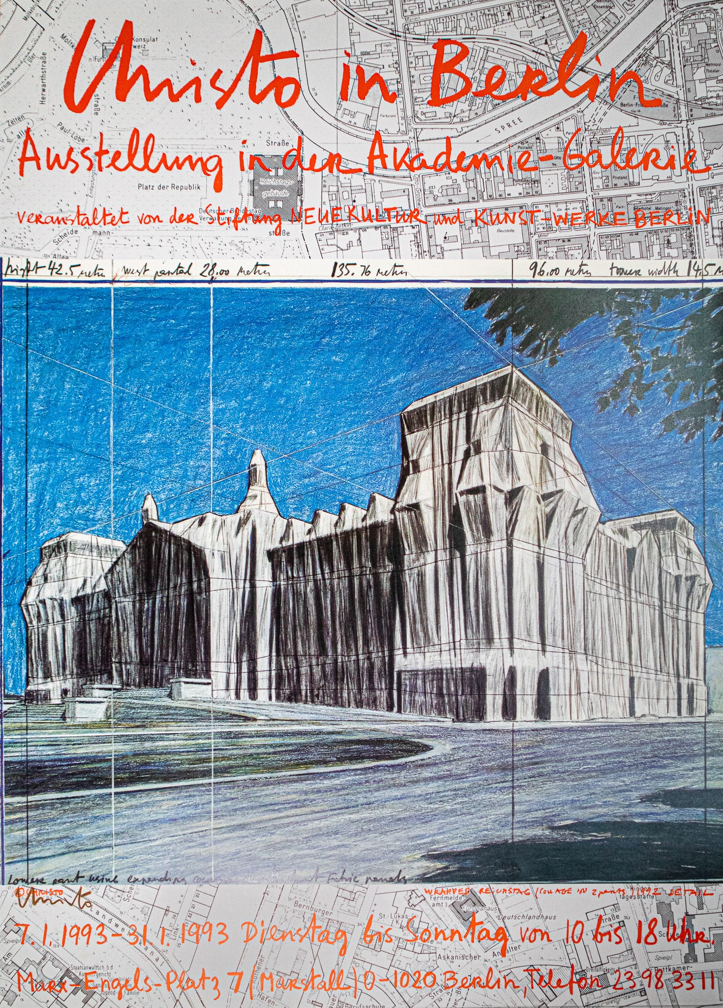 Christo - Christo in Berlin; Wrapped Reichstag, Project for Berlin (1 of 1)