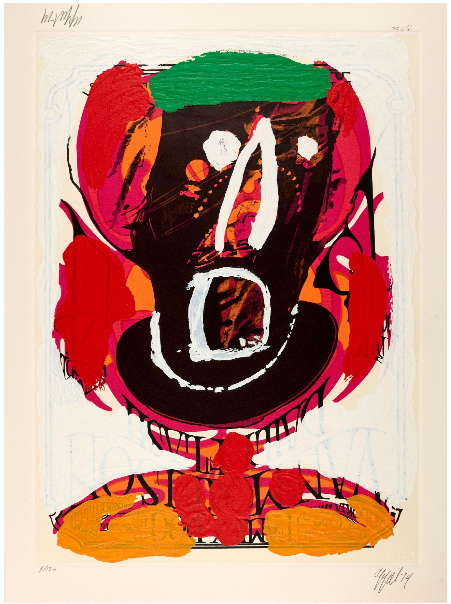Karel Appel - Sound: Artist: Karel Appel Title: Sound Year: 1979 Dimensions: 35 x 25 3/4 in. Edition: 9 from the limited edition of 130 Publisher: Editions Canada, London