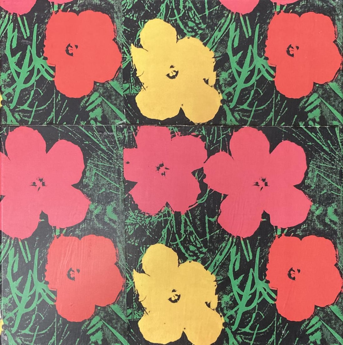 Tom Dash - Flowers: Artist: Tom Dash Title: Flowers Year: 2017 Dimensions: 12in. by 12in. Edition: From the rare limited edition of 10 Medium: Mixed media on canvas Condition: Excellent Signature Details: Hand Signed on
