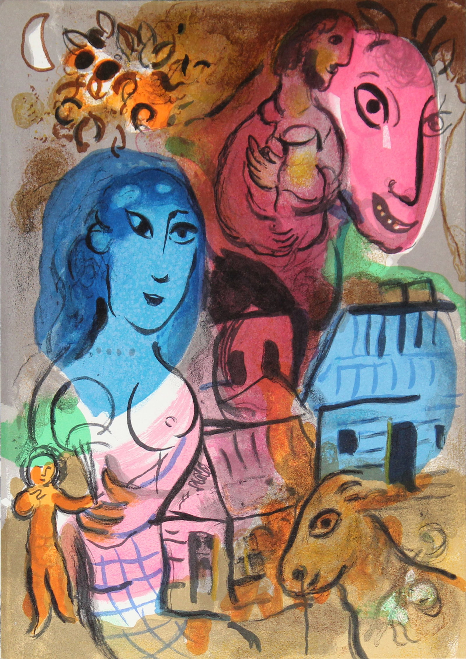 Marc Chagall - Xxeme Century Homage A Marc Chagall: Artist: Marc Chagall Title: Xxeme Century Homage A Marc Chagall Year: 1969 Dimensions: 9.5in. by 12.3in. Edition: From the rare limited edition Publisher: Atelier Mourlot P