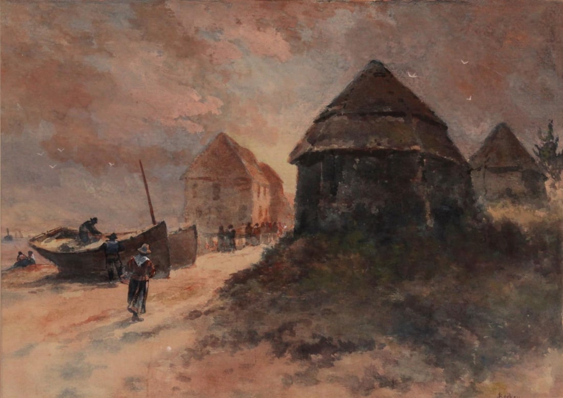 Joseph Becker - Untitled watercolor landscape (1 of 2)