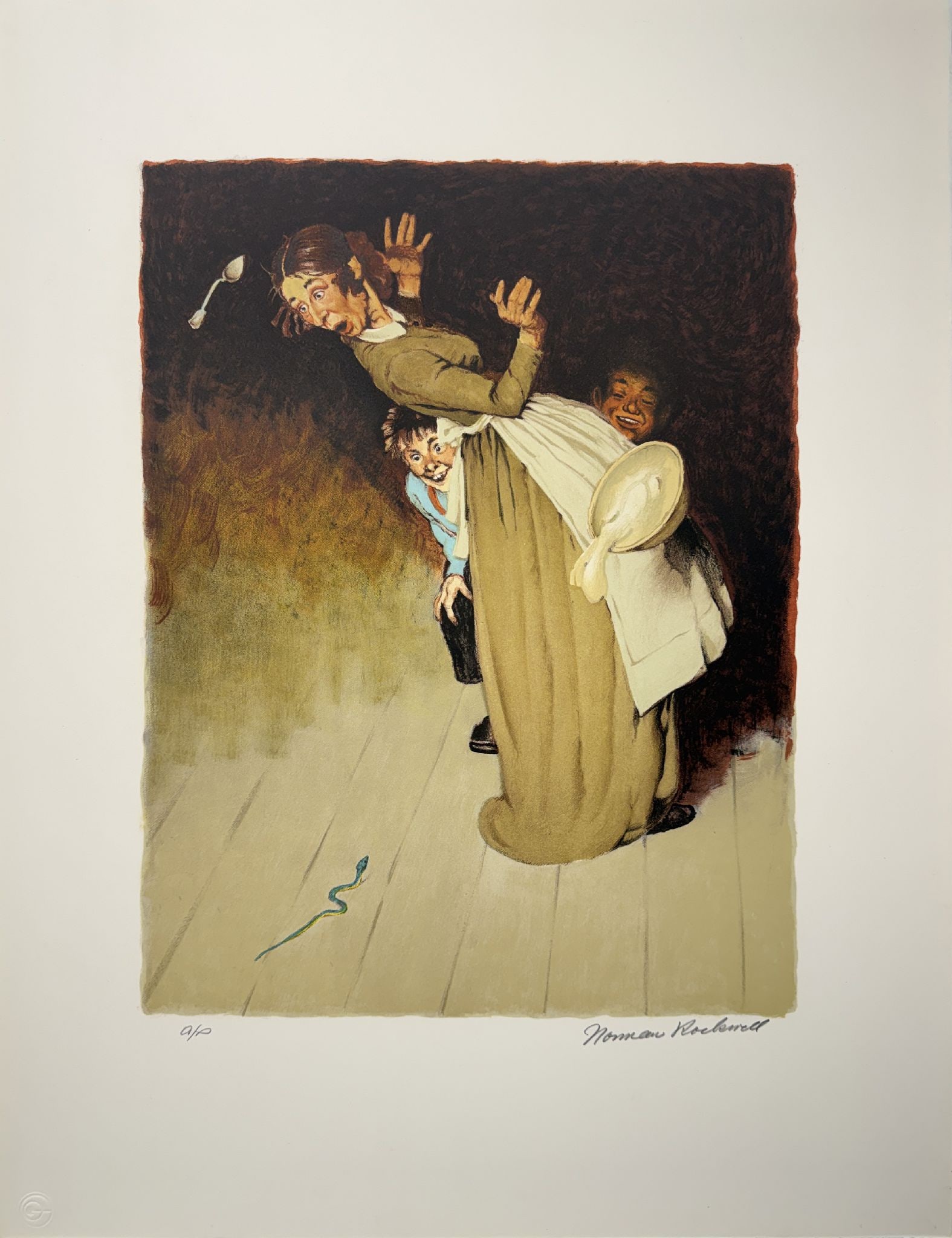 Norman Rockwell - There Wasn't No Harm In Them: Artist: Norman Rockwell Title: There Wasn't No Harm In Them Year: 1972 Dimensions: 26 x 20 in. Edition: From the limited A.P. edition (aside from the edition of 200) <
