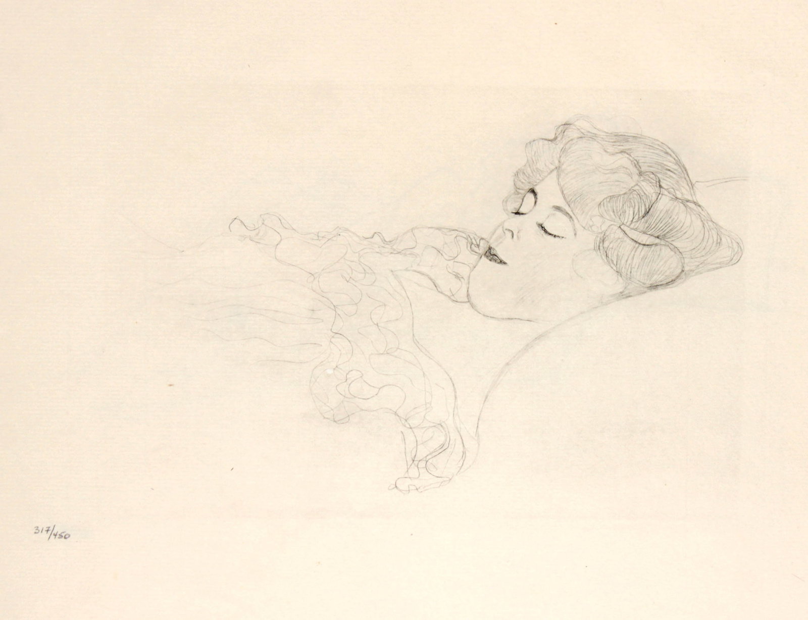 Gustav Klimt - Untitled from "des Lukian": Artist: Gustav Klimt Title: Untitled from "des Lukian" Year: 1907 Dimensions: 11in. by 14in. Edition: From the rare and limited edition of 450 Publisher: Julius Zeitler Leipzig Suite: Die