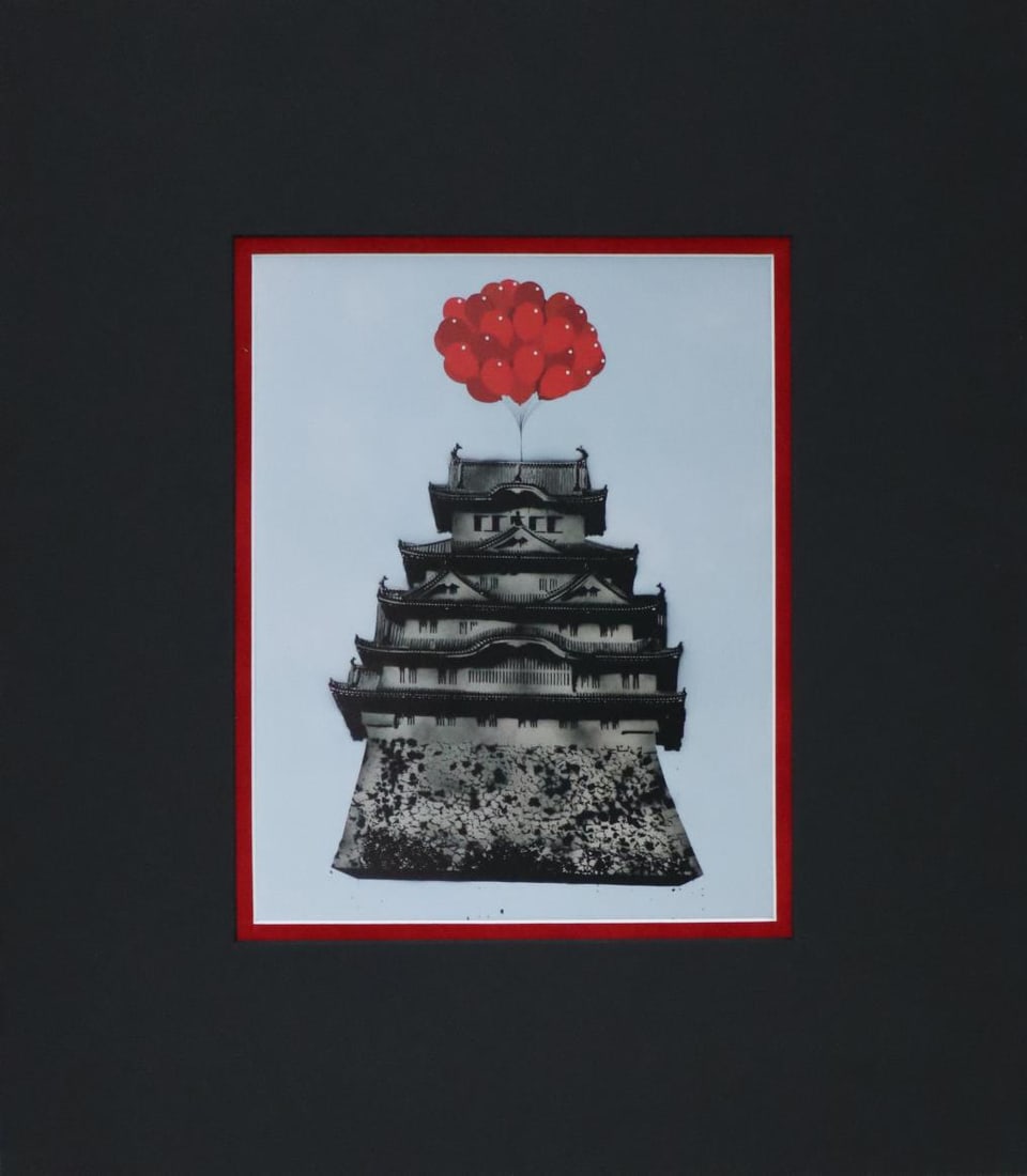 Aito - Pagoda: Artist: Aito Title: Pagoda Dimensions: 7.25in. by 9.25in. Edition: From the rare limited edition Medium: Offset Lithograph on paper Condition: Excellent Notes: Matted to Muesem Standards Comes with