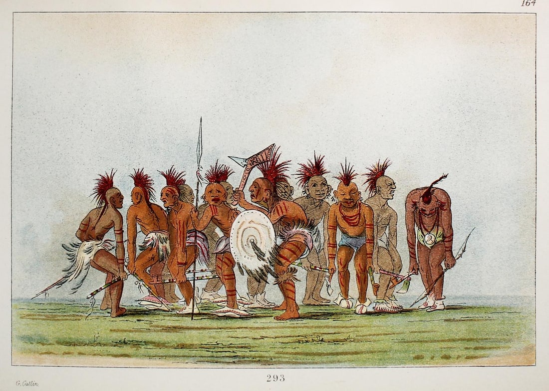 George Catlin - Plate 164 from The North American: Artist: George Catlin Title: Plate 164 from The North American Indians Year: 1844 Dimensions: 10in. by 6 1/4in. Edition: From the Rare Limited Edition Publisher: Chatto and Windus London Suite: The