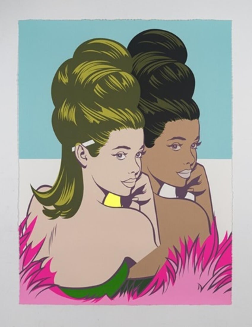 Pose - Betty (IV): Artist: Pose Title: Betty (IV) Year: 2020 Dimensions: 30in. by 40in. Edition: From the rare limited edition of 25 Medium: Original 12 color hand pulled screenprint Condition: Excellent Signature