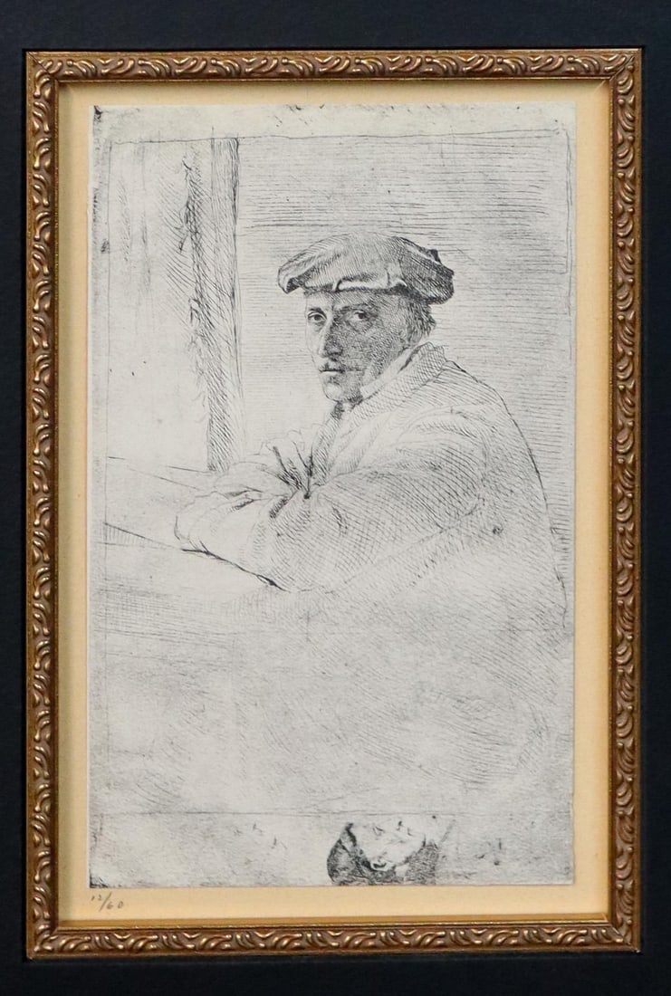 Edgar Degas (after) - Portrait of the Engraver Joseph 1919 (1 of 3)