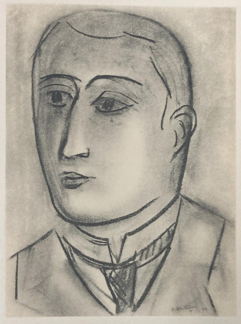 Henri Matisse (After) - Portrait 2: Artist: Henri Matisse (After) Title: Portrait 2 Year: 1954 Dimensions: 7 1/2`in. by 9 7/16in. Edition: From the rare limited edition Publisher: Andre Sauret Edi
