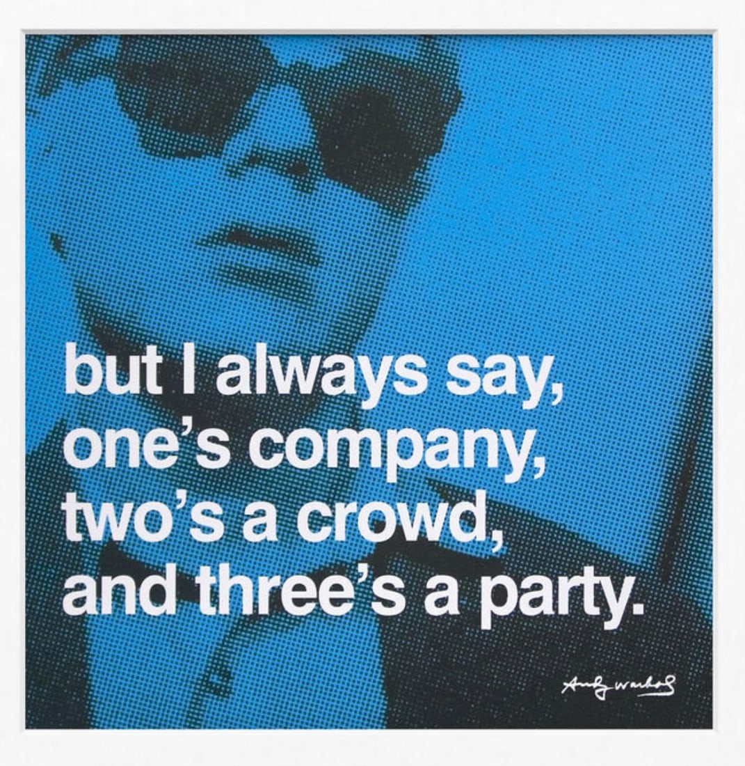 Andy Warhol (After) - But I Always Say: Artist: Andy Warhol (After) Title: But I Always Say Year: 2018 Dimensions: 14in. by 11in. Edition: From the Rare Limited Edition Publisher: Museum of Modern Art