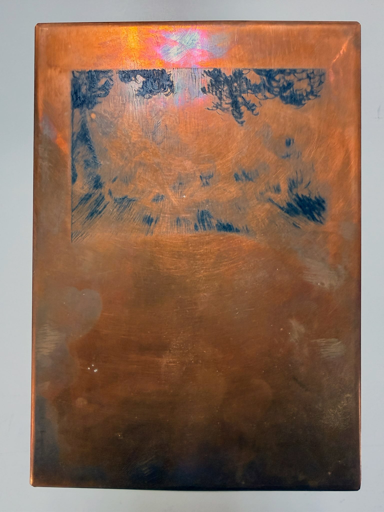 Louis Icart - Original Icart Printing Plate from ""Leda and the Swan"": Artist: Louis Icart Title: Original Icart Printing Plate from ""Leda and the Swan"" Year: 1943 Dimensions: 5 3/4 x 8 1/8 in. Edition: Etching plate from the ""Leda and the swan"" s