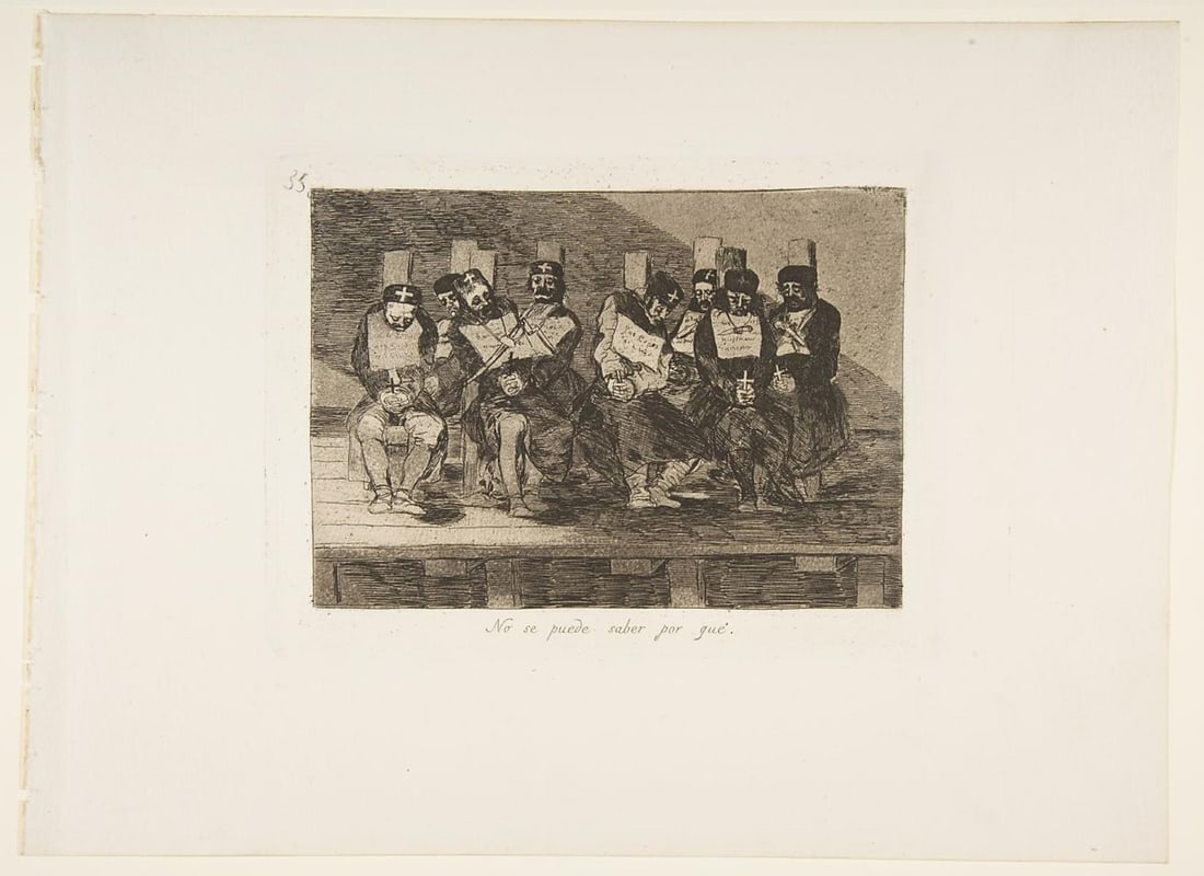 Francisco Goya - No se puede saber por que (One Can't: Artist: Francisco Goya Title: No se puede saber por que (One Can't Tell Why) Year: 1863 Dimensions: 11in. by 14.5in. Edition: From the rare limited edition Publisher: Reak Academia de Nobles Artes de