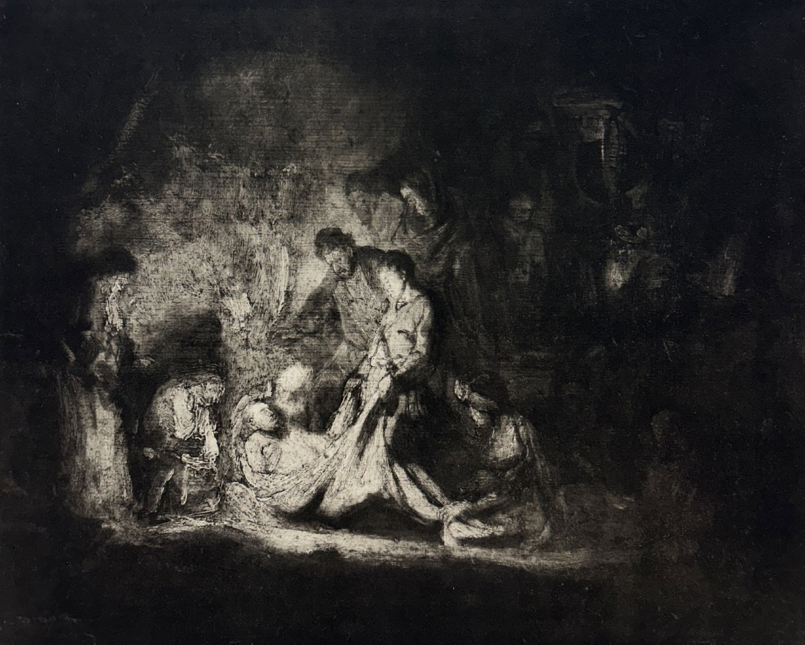 Rembrandt van Rijn (After) - The Entombment of Christ: Artist: Rembrandt van Rijn (After) Title: The Entombment of Christ Year: 1898 Dimensions: 26 7/8 x 20 7/8 in. Edition: from the limited edition Publisher: Scheltema & Holkema's Boekhandel, Amsterdam