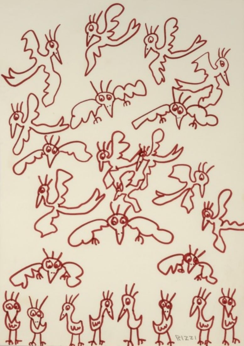 James Rizzi - Flamingo Flock (1 of 1)