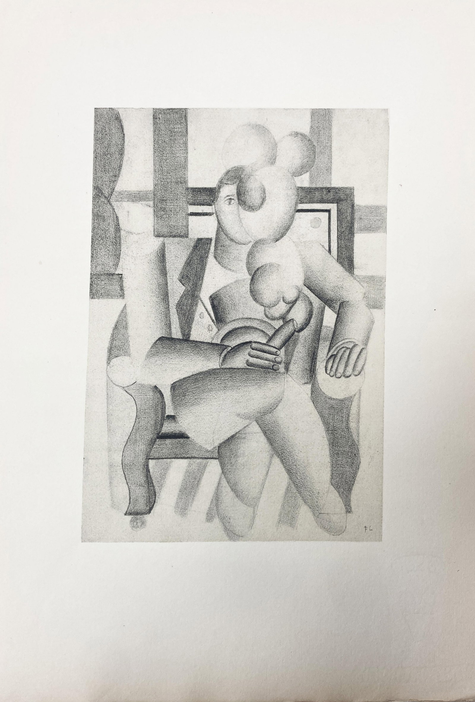 Fernand Leger - Etude pour le fumeur: Artist: Fernand Leger Title: Etude pour le fumeur Year: 1959 Dimensions: 20.25in. by 15.25in. Edition: From the rare limited edition of 300 Publisher: Au Vent D