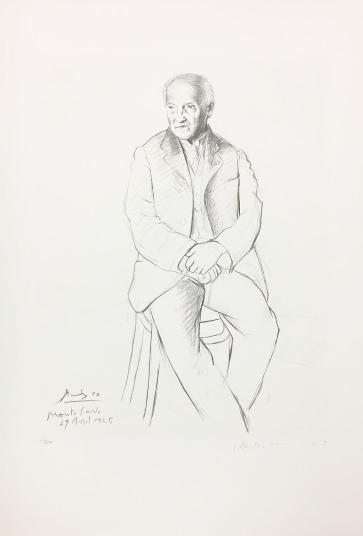 Pablo Picasso (After) - Portrait of La Scala: Artist: Pablo Picasso (After) Title: Portrait of La Scala Dimensions: 22in. by 29 1/2in. Edition: 240 from the Rare Limited Edition of 500 Medium: Original Lithograph on Paper