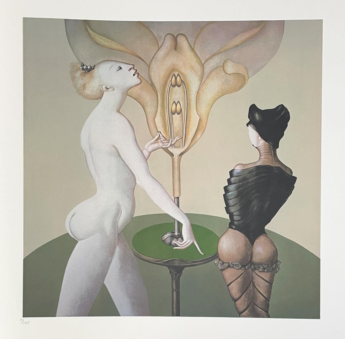 Leonor Fini - Lecon de Botanique: Artist: Leonor Fini Title: Lecon de Botanique Year: 1976 Dimensions: 26 3/4in. by 20 1/2in. Edition: From the rare limited edition of 175 Publisher: Editions Du