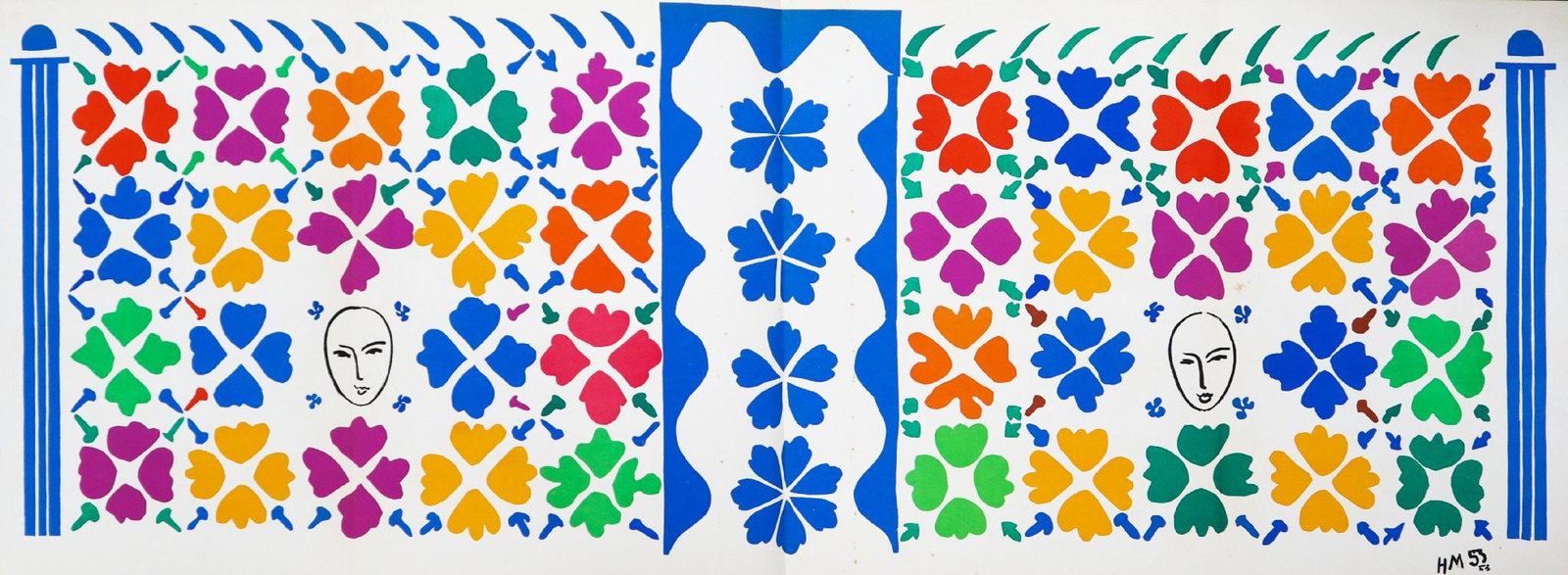 Henri Matisse - Decoration (Masques): Artist: Henri Matisse Title: Decoration (Masques) Year: 1952 Dimensions: 14 x 10 1/4 in. Edition: From the rare limited edition Publisher: Teriade, Paris, Dec 1