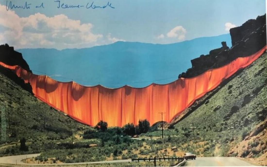 Christo - Valley Curtain Rifle Colorado (1 of 1)