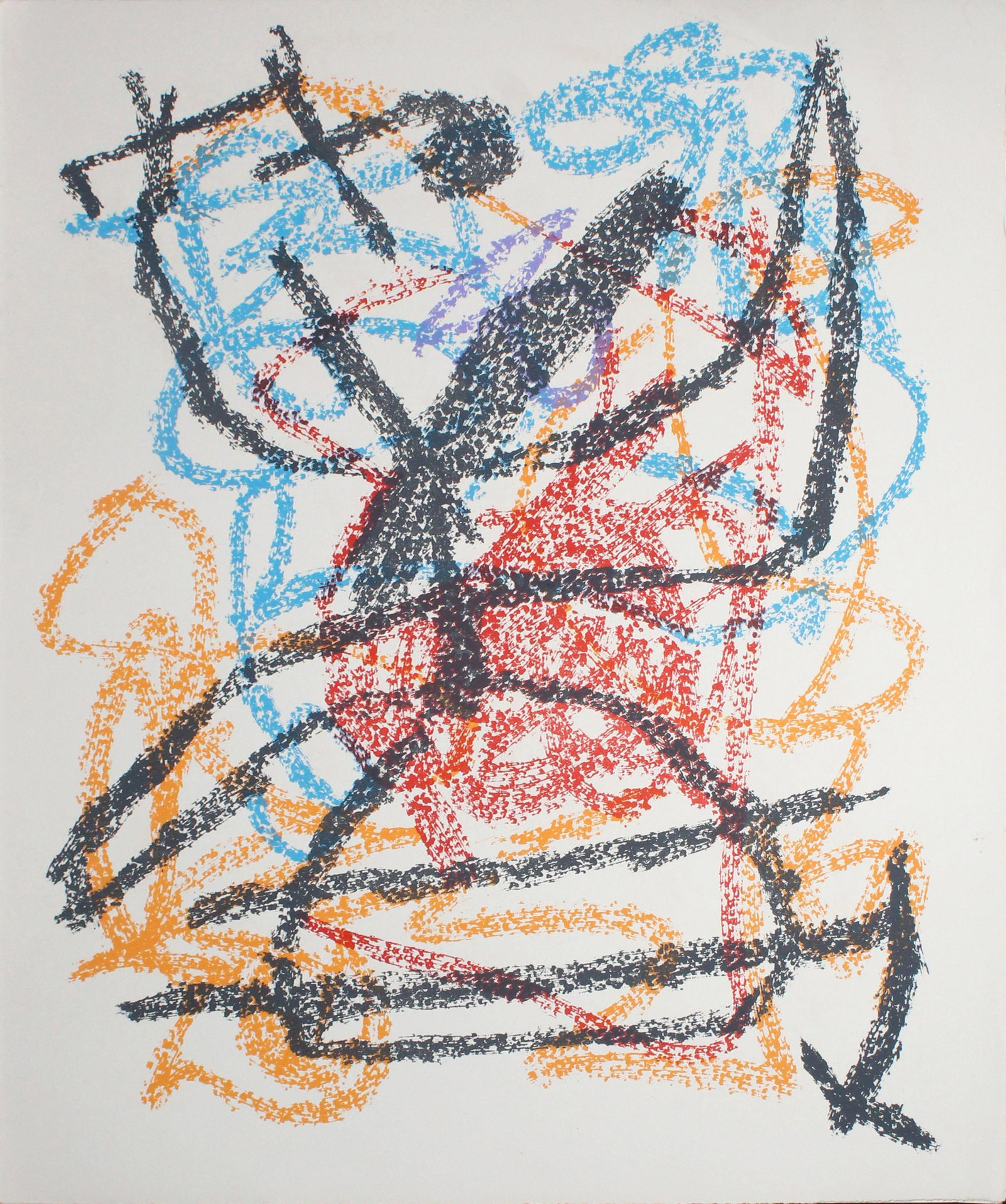Joan Miro - Untitled from "Je travaille comme un jardinier": Artist: Joan Miro Title: Untitled from "Je travaille comme un jardinier" Year: 1963 Dimensions: 16in. by 13in. Edition: From the limited edition Publisher: Mourlot Paris Suite: Je travaille comme un