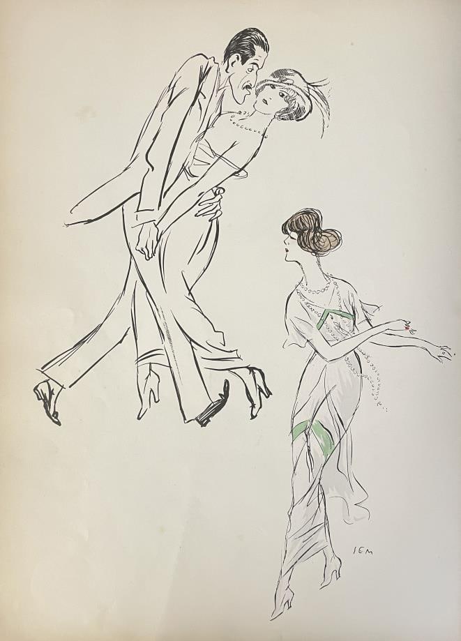 Sem (Georges Goursat) - Plate 15 From Tangoville: Artist: Sem (Georges Goursat) Title: Plate 15 From Tangoville Year: 1913 Dimensions: 12 3/4in. by 18in. Edition: From the rare limited edition Publisher: Fourbourg Saint Honore Paris Suite:
