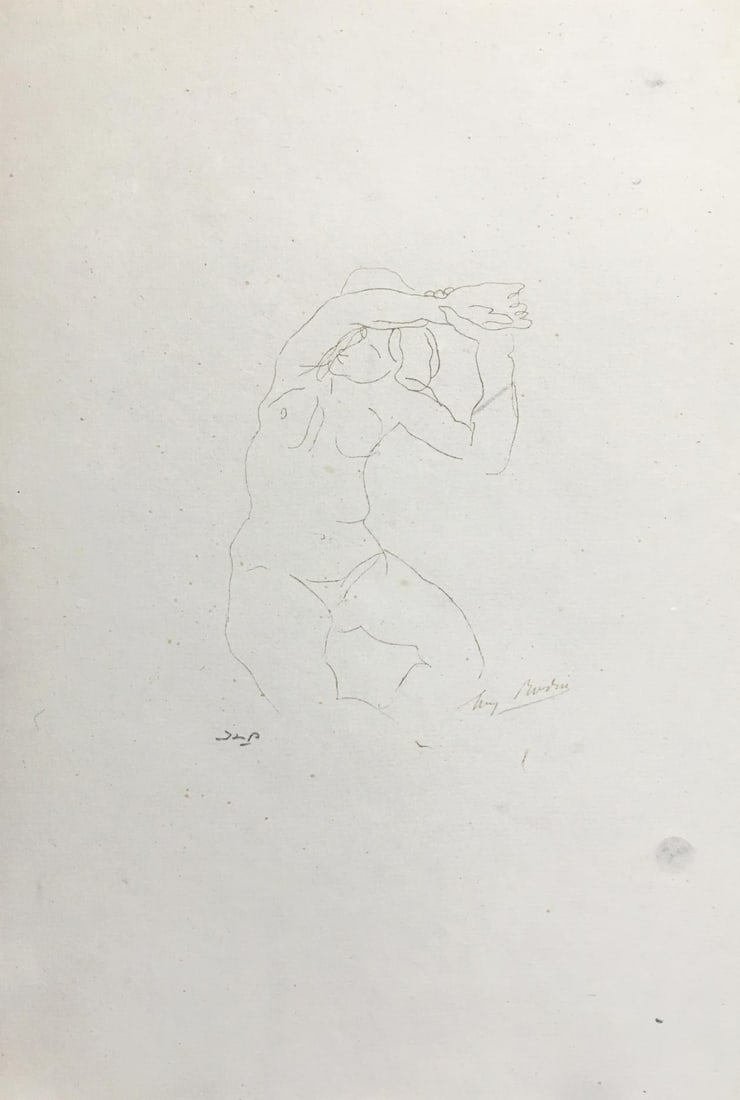 Auguste Rodin - Untitled VIII from Elegies Amoureuses d'Ovide: Artist: Auguste Rodin Title: Untitled VIII from Elegies Amoureuses d'Ovide Year: 1935 Dimensions: 7 5/8in. by 11 1/4in. Edition: From the Rare Limited Edition of 250 Publisher: Histoire de la