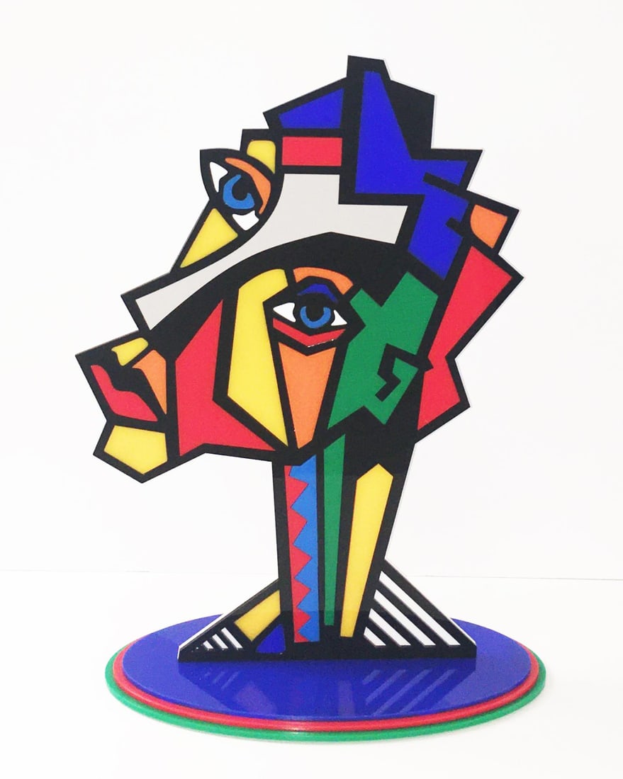 Mitch Mitchell AKA Mitch and the Machine - African Geometric Sculpture (1 of 1)