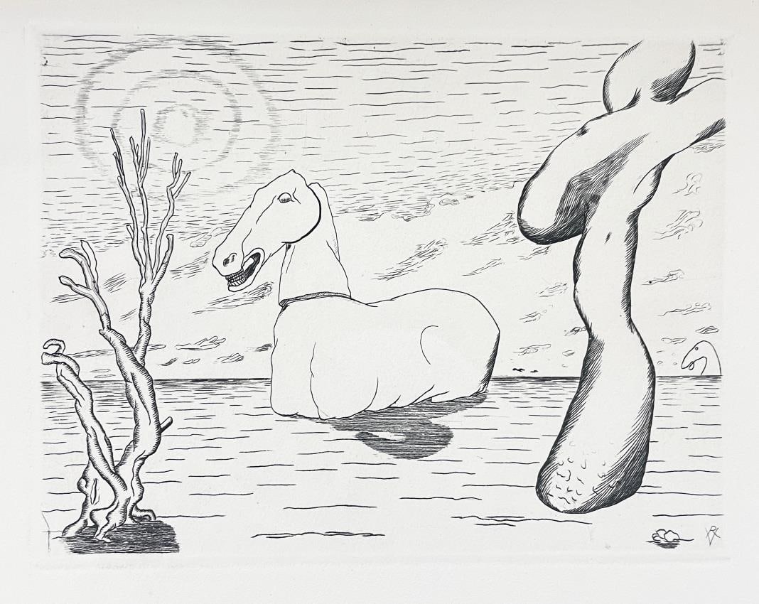 Roger Viellard - Untitled: Artist: Roger Viellard Title: Untitled Year: 1946 Dimensions: 13 1/2in. by 10 1/4in. Edition: From the rare limited edition of 300 Publisher: Le Gerbier Suite: Alterance Medium: Original Etching on