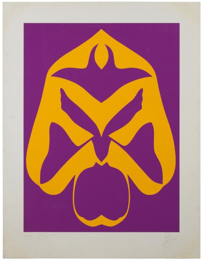 Jack Youngerman - Changes 6: Artist: Jack Youngerman Title: Changes 6 Year: 1970 Dimensions: 43in. by 32 3/4in. Edition: Numbered 104 from the limited edition of 175 Medium: Original serigraph in colors on paper Condition: