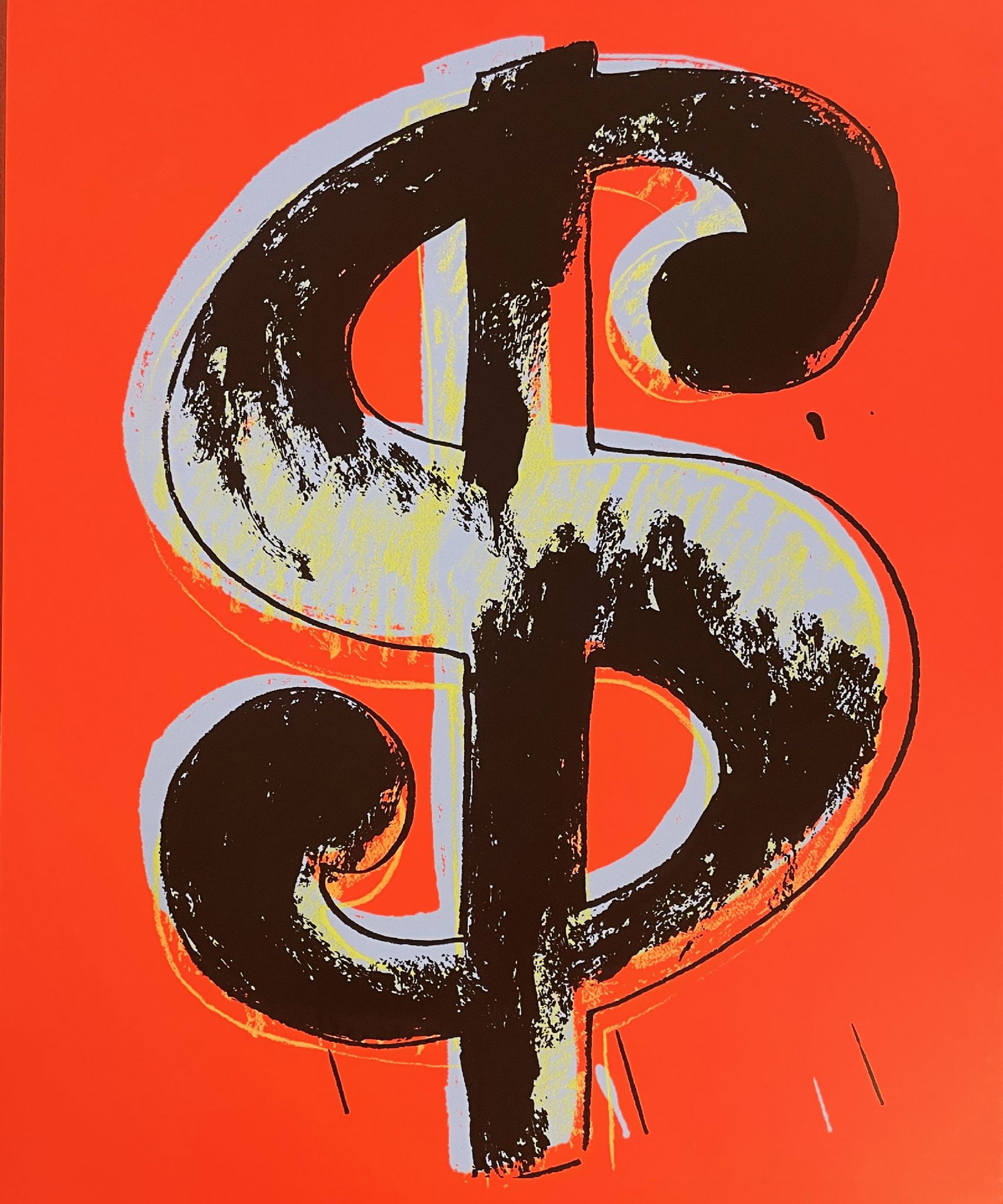 Andy Warhol - Dollar Sign: Artist: Andy Warhol Title: Dollar Sign Year: Dimensions: 19 1/2 x 17 in. Edition: From the Rare Limited Edition Publisher: Sunday B. Morning Medium: Screenprint in Colors on Paper Condition: