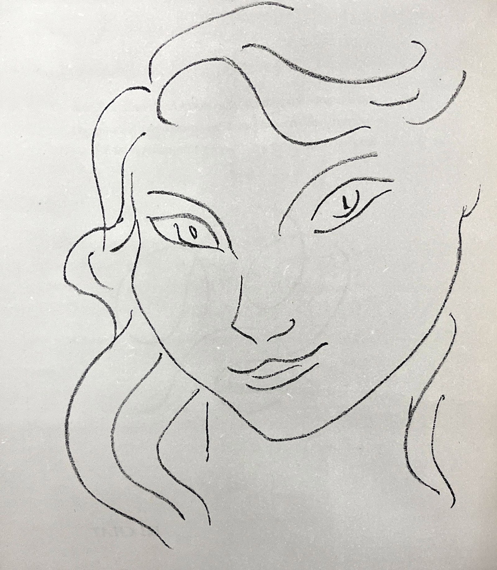 Henri Matisse - Fleurs du mal VIII: Artist: Henri Matisse Title: Fleurs du mal VIII Year: 1947 Dimensions: 11 1/2 x 9 1/2 in. Edition: From the Rare Limited Edition Suite: Fleurs du mal Medium: Offset Lithograph on Paper Condition: