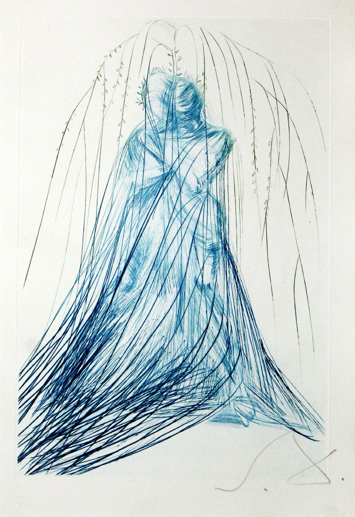 Salvador Dali - Isolde and Branguine: Artist: Salvador Dali Title: Isolde and Branguine Year: 1969 Dimensions: 12 3/4 x 17 5/8 in. Edition: From the limited edition of 125 Suite: Tristan and Isolde