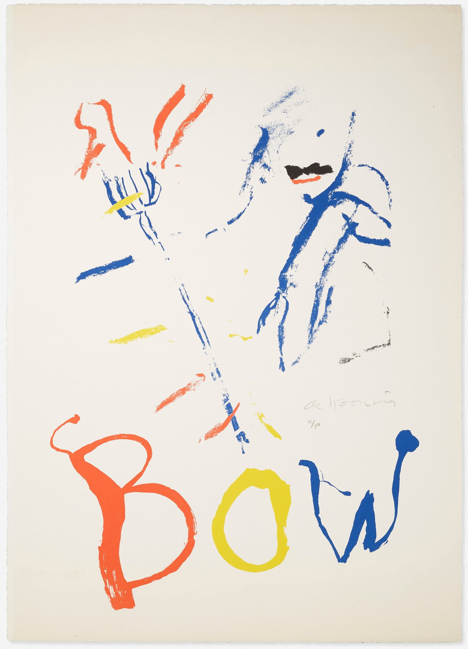 Willem De Kooning - Rainbow: Thelonious Monk, Devil at the Keyboard: Artist: Willem De Kooning Title: Rainbow: Thelonious Monk, Devil at the Keyboard Year: 1972/76 Dimensions: 35 1/4 x 24 1/2 in. Edition: From the rare limited AP edition Publisher: Rainbow Art