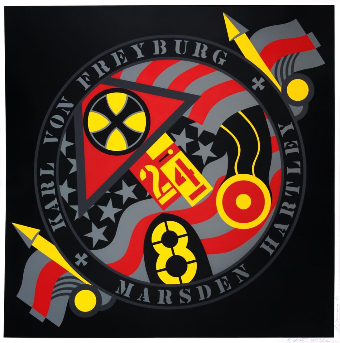 Robert Indiana - KvF VII from "Berlin Series": Artist: Robert Indiana Title: KvF VII from "Berlin Series" Year: 1990 Dimensions: 60in. by 60in. Edition: From the Rare Limited Edition Publisher: Park Granada Editions Tarzana California Suite: The