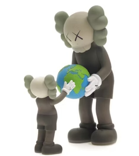 KAWS - The Promise: Artist: KAWS Title: The Promise Year: 2022 Dimensions: 13.3in. by 9.45in. Edition: From the Rare Limited Edition Medium: Vinyl Figure Condition: MINT. Signature Details: Plate Signed Dated and Titled