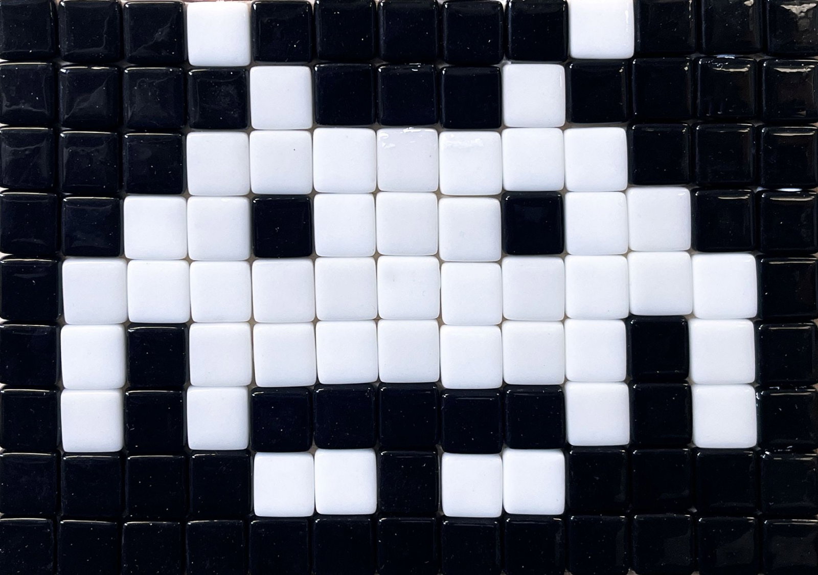 Matthew Steinberg - Night Walker: Artist: Matthew Steinberg Title: Night Walker Year: 2015 Dimensions: 7 x 6 x 1/2 in. Edition: Original Work of Art Suite: Walkers Medium: Ceramic Mosaic on Wood Panel Condition: Excellent Comes with