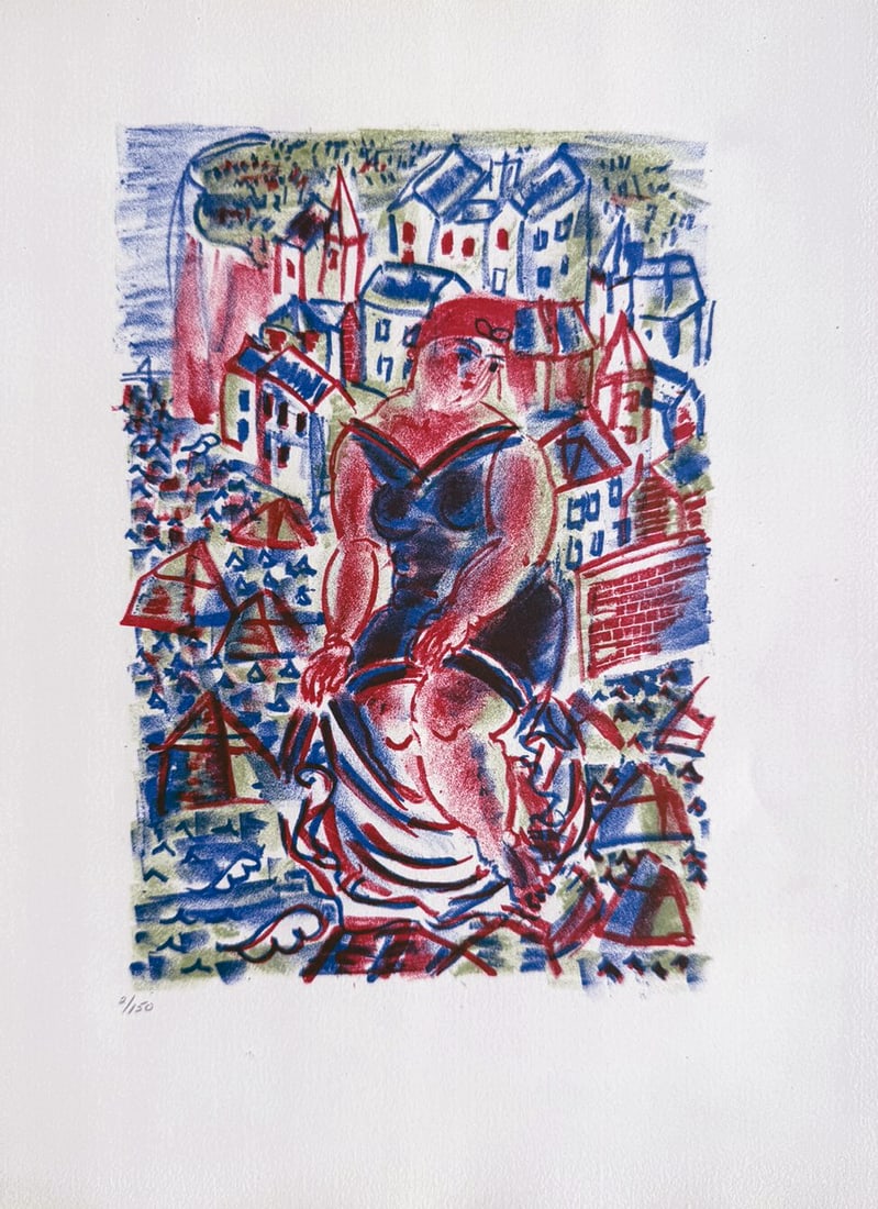 Raoul Dufy - Untitled Lithograph from ""Eloge De Raoul Dufy"": Artist: Raoul Dufy Title: Untitled Lithograph from ""Eloge De Raoul Dufy"" Year: 1931 Dimensions: 10 x 13 in. Edition: From the limited edition of 150 Publisher: