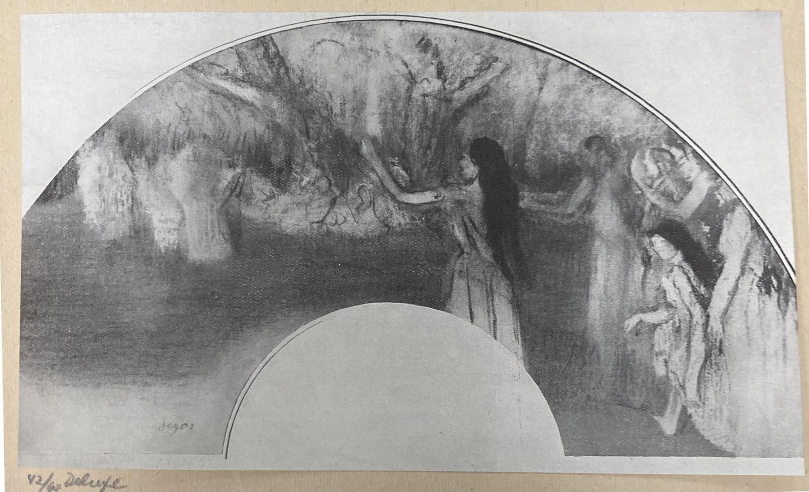 Edgar Degas - Eventail: Artist: Edgar Degas Title: Eventail Year: 1919 Dimensions: 7.5in. by 5.5in. Edition: From the rare and limited edition of 60 Publisher: Imprimerie J. Langlois in Faubourg St-Martin Paris. Suite: