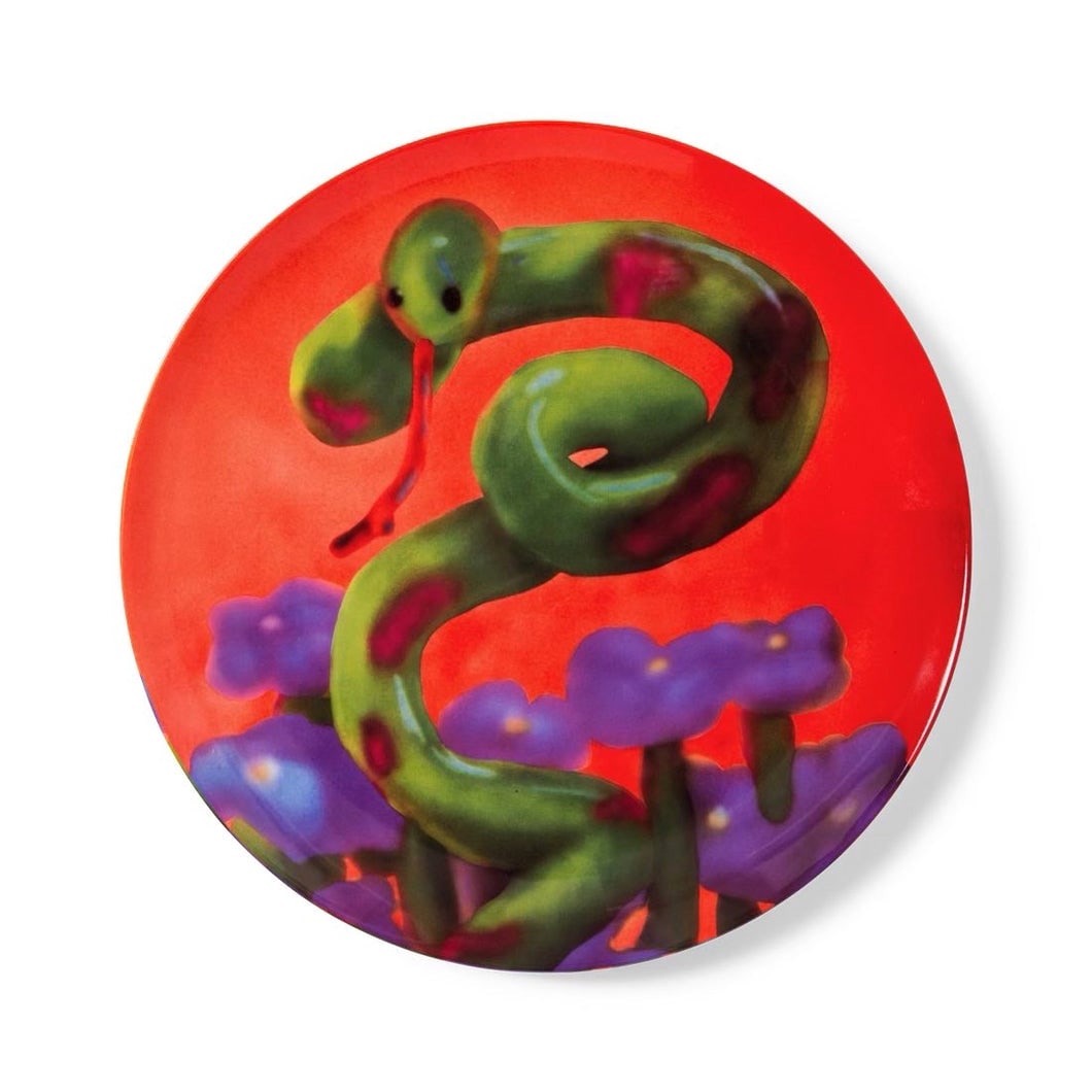 Austin Lee - Wet Snake: Artist: Austin Lee Title: Wet Snake Year: 2021 Dimensions: 10 1/2 x 10 1/2 in. Edition: From the Rare Limited Edition of 250 Publisher: Artware Editions Suite: Artist Plate Project Coalition for the