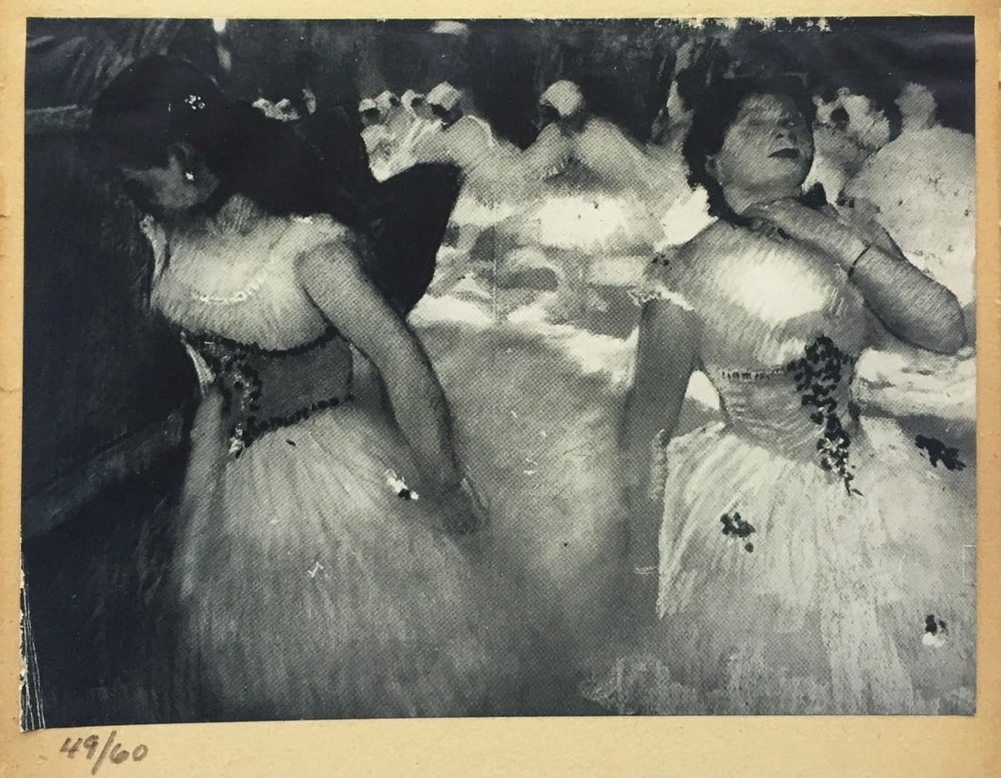 Edgar Degas (after) - L'Entree des Masques 1919: Artist: Edgar Degas (after) Title: L'Entree des Masques Year: 1919 Dimensions: 7.5in. by 10in. Edition: from the rare limited edition of 60 Publisher: Imprimerie J. Langlois in Faubourg St-Martin