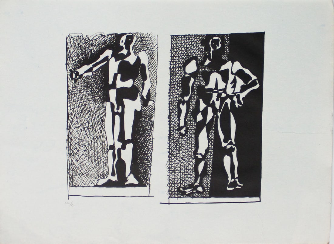 Pablo Picasso - Untitled X: Artist: Pablo Picasso Title: Untitled X Year: 1955 Dimensions: 17.25in. by 12.75in. Edition: From the Rare Limited Edition of C Publisher: Andre Sauret Paris Suite: Helene Chez Archimede Medium: