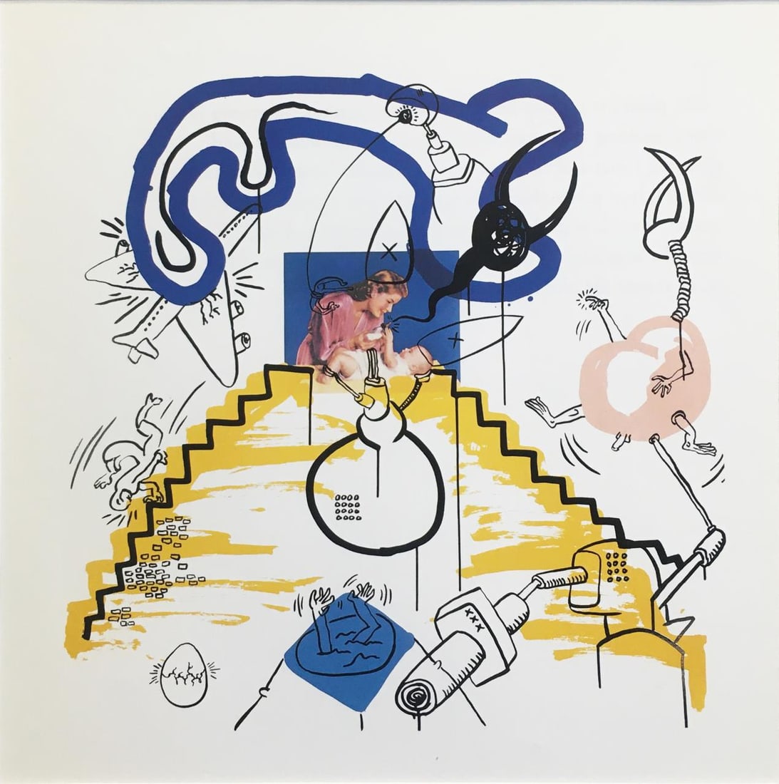 Keith Haring (After) - Apocalypse 3: Artist: Keith Haring (After) Title: Apocalypse 3 Year: 1988 Dimensions: 10 1/4in. by 10 1/4in. Edition: From the Rare Limited Edition Publisher: George Mulder F