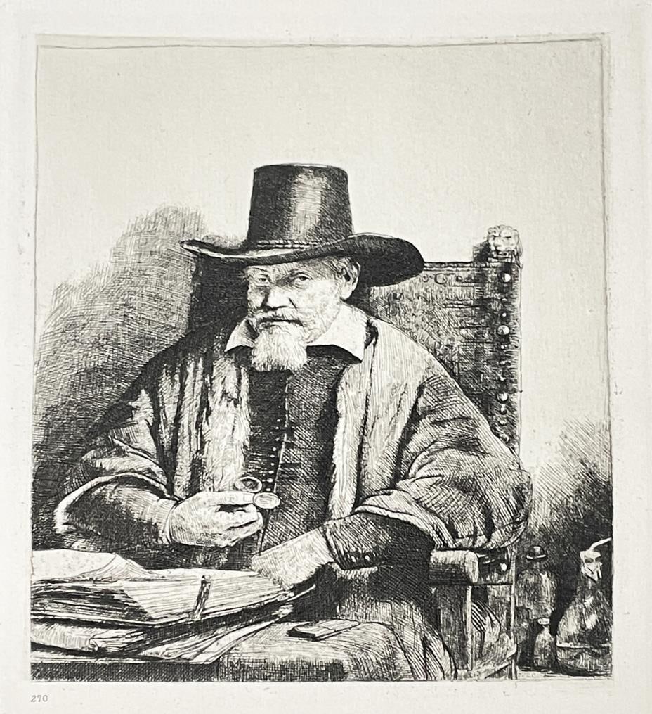 Rembrandt van Rijn (after) - Le Docteur Arnoldus Tholnx: Artist: Rembrandt van Rijn (after) Title: Le Docteur Arnoldus Tholnx Year: 1883 Dimensions: 12 1/2in. by 17 1/4in. Edition: From the rare limited edition Publisher: