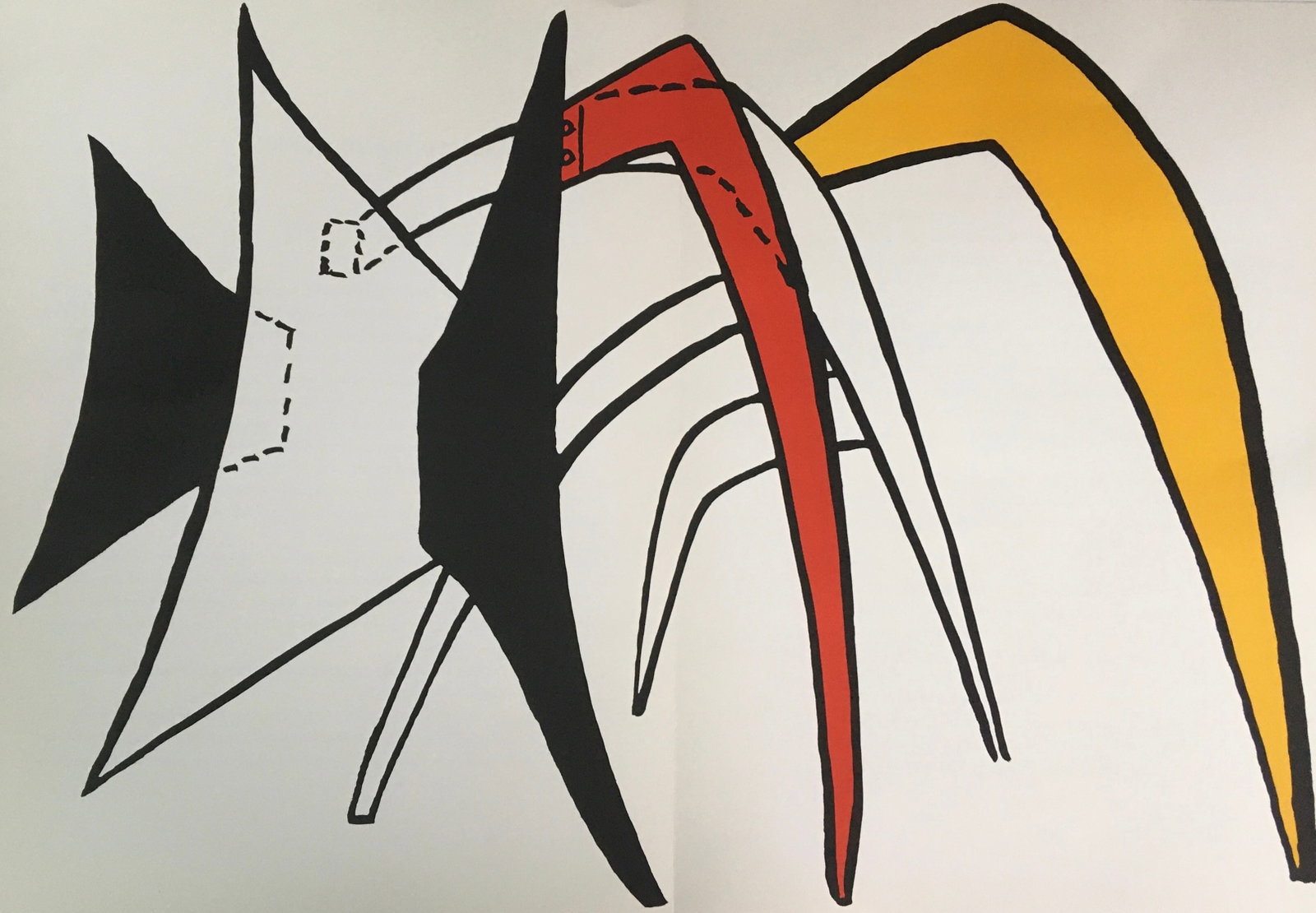 Alexander Calder - Untitled (Study for Scuplture): Artist: Alexander Calder Title: Untitled (Study for Scuplture) Year: 1963 Dimensions: 15 x 22 in. Edition: From the Limited edition Publisher: Maeght, Paris Suite: Derriere le Miroir Medium: Original