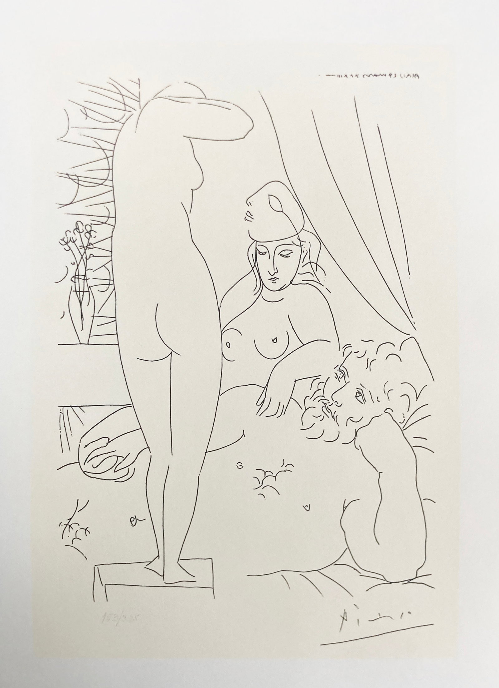 Pablo Picasso (After) - Sculpteur au Repose avec Modele: Artist: Pablo Picasso (After) Title: Sculpteur au Repose avec Modele Year: 1992 Dimensions: 12 x 8 1/2 in. Edition: From the rare limited edition of 325 Suite: Vollard Suite Medium: Lithographic
