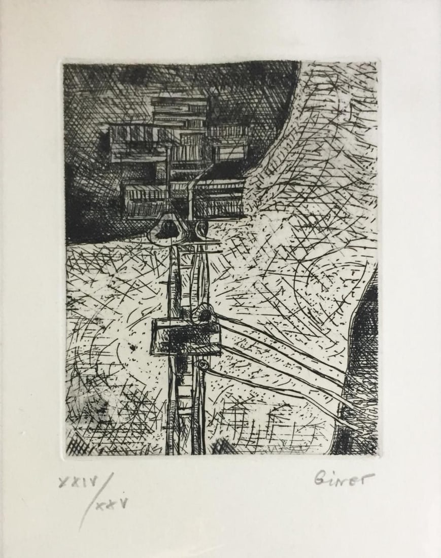 Henri Ginet - Untitled VIII: Artist: Henri Ginet Title: Untitled VIII Year: 1962 Dimensions: 7 1/4in. by 10in. Edition: From the Rare Limited Edition of XXV Publisher: Galleria Schwarz Milano Suite: The International Avant-Garde